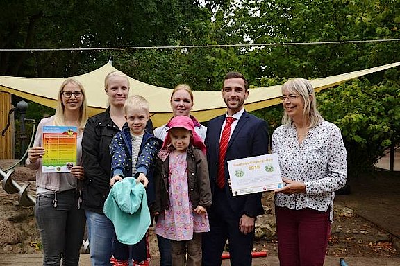 Zertifizierung einer Kita in Groß Grönau. (© Schleswig- Holsteinische Krebsgesellschaft e. V.)